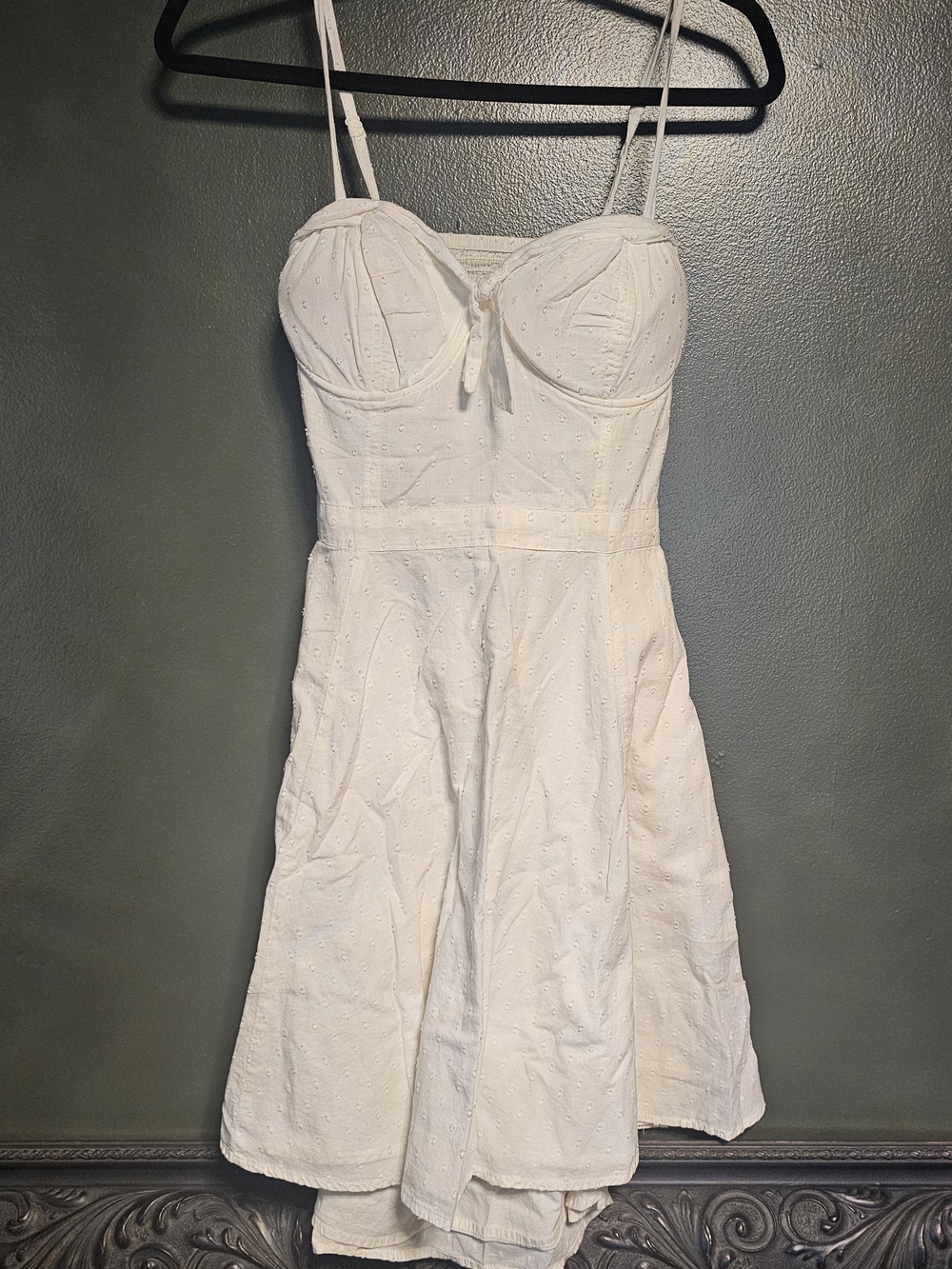 White Eyelet Spaghetti Strap Sundress- Jessica Simpson